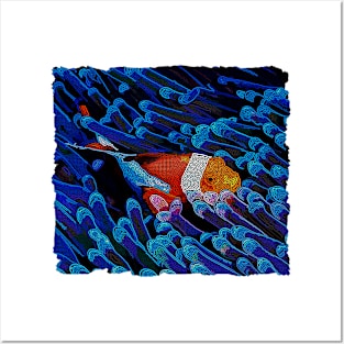 Clownfish Stencil Art Design Posters and Art